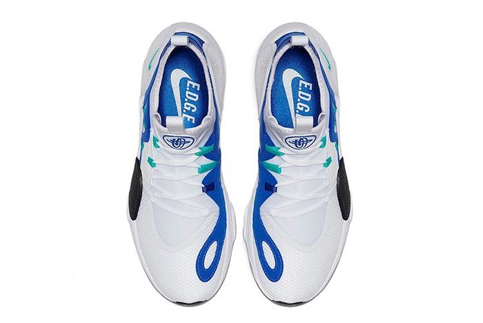 Nike Huarache Edge Txt White Blue Above Shot
