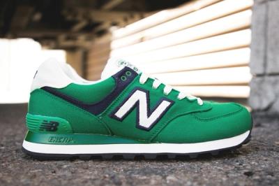 New Balance 574 Rugby Pack Green Profile 1