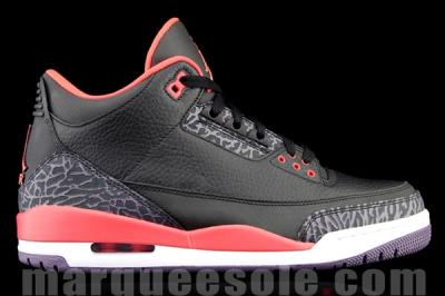 Air Jordan 3 Bright Crimsom Heel Side Profile 2013 1