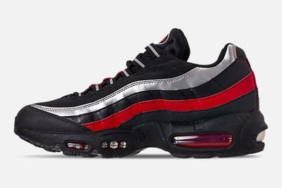 Nike Air Max 95 Black Red Silver Left