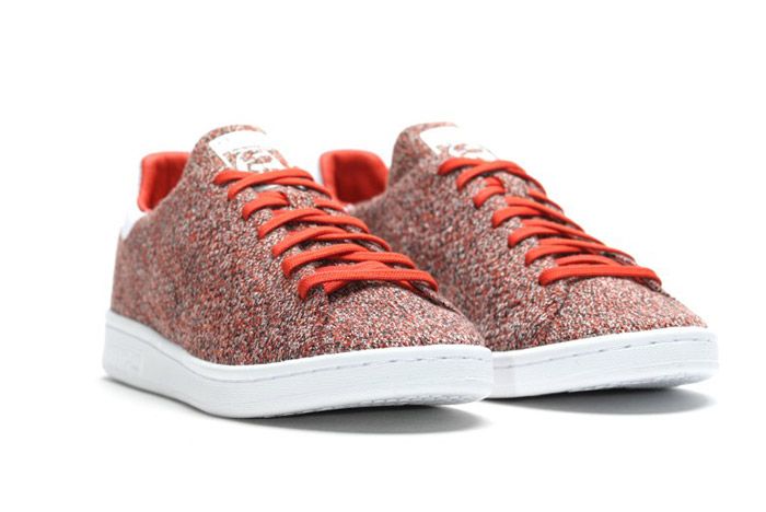 Adidas stan smith primeknit red hotsell