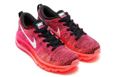 Nike Flyknit Air Max Wmns Pink Foil Hot Lava