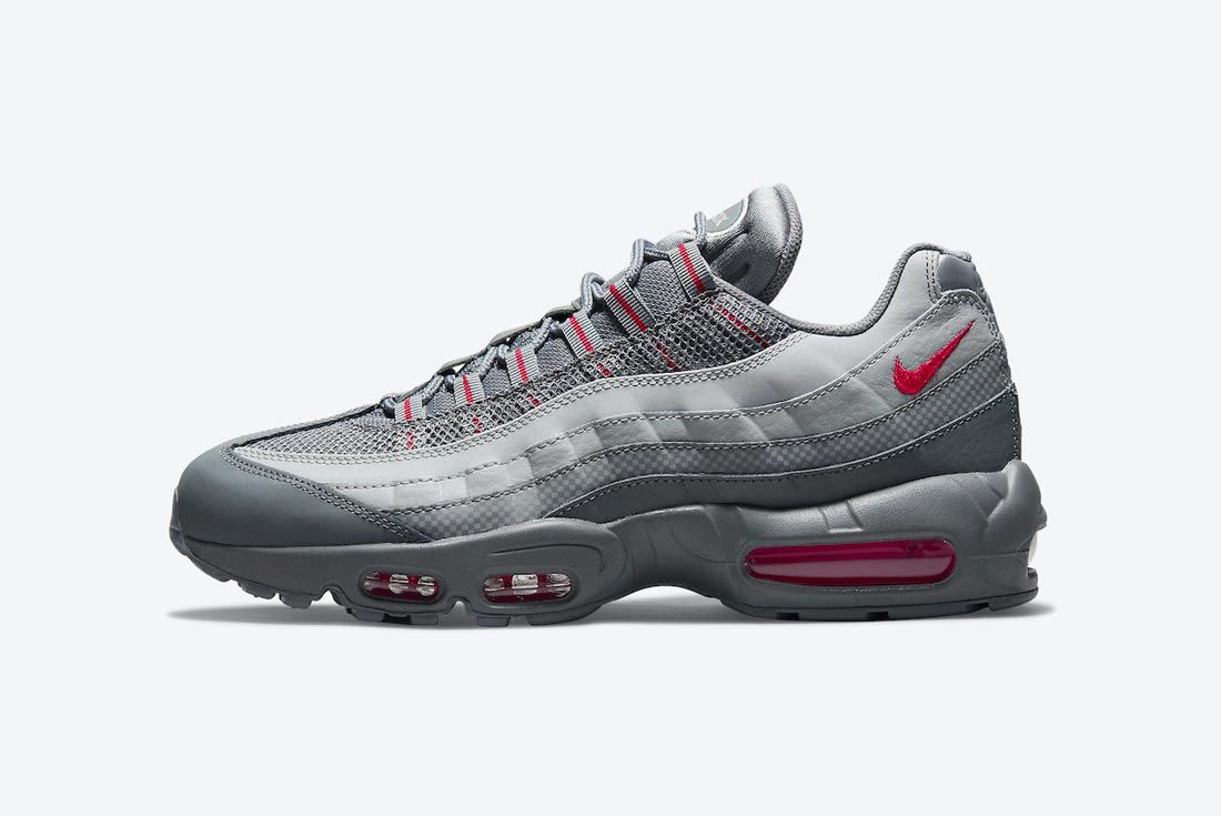 Get Ahead with the Nike Max 95 in Grey and Red - Sneaker Freaker