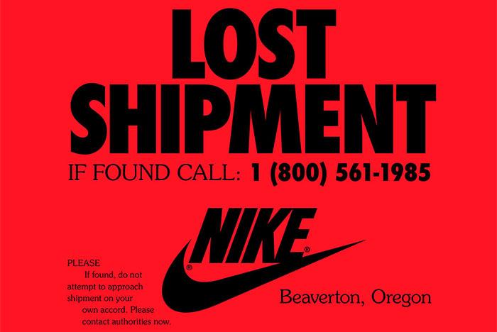 Nike Missing Shipment Flyer Front Shot