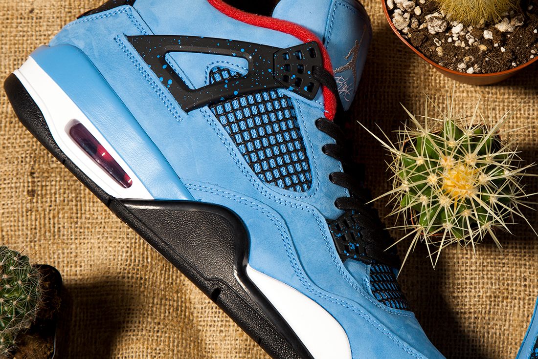 BUY Travis Scott X Air Jordan 4 Cactus Jack Houston Oilers