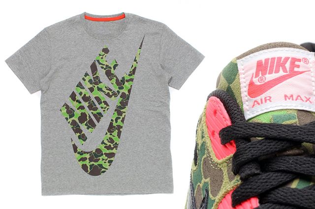Sneaker Threads 'Shirt Match Air Max 90 Duck Camo 2090' – Men's Graphic Tee – Kiwi – Size S