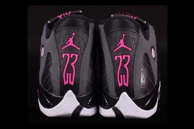 Air Jordan 14 Gs Grey Pink 1