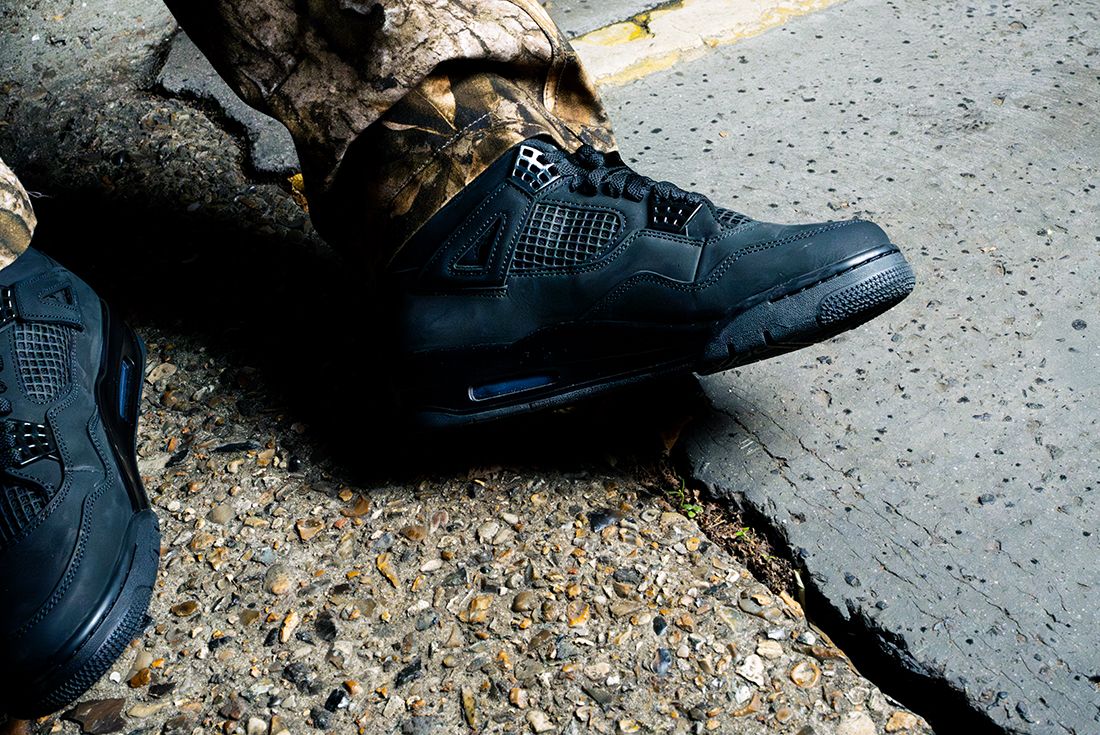 black cat jordan 4 hibbett sports