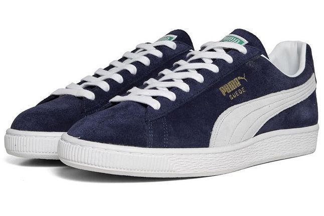 Puma Suede Insignia Blue Made In Japan Quater Front Pair 1
