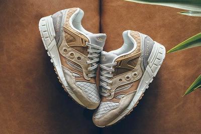 Saucony Grid Sd Quilted Tan Grey 1