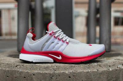 Nike Air Presto Grey Red Sideview