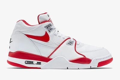Nike Air Flight 89 White University Red 819665 100 Lateral