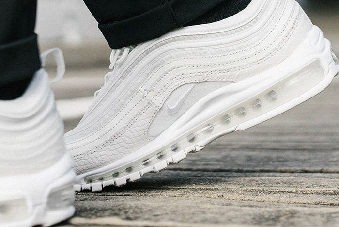 Nike Air Max 97 White Snakeskin On-Feet