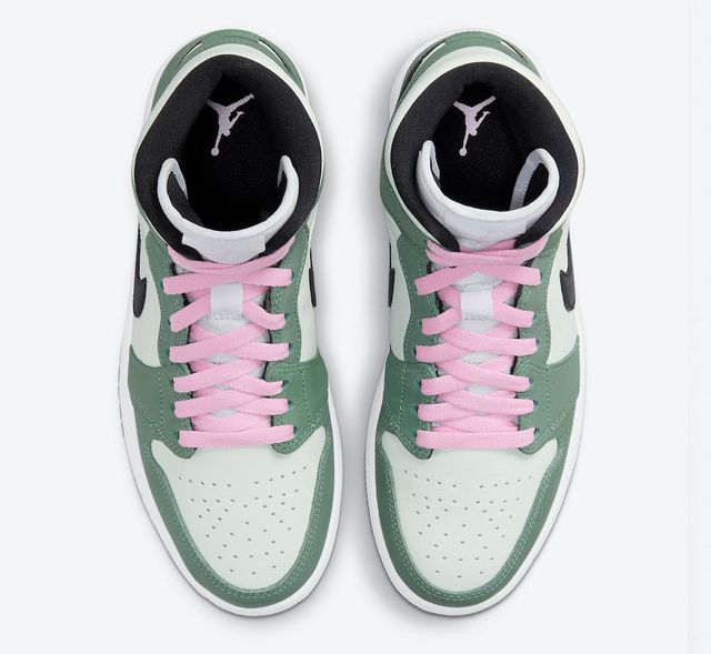 The Air Jordan 1 Mid Gets a Pretty Pink Lace Pop - Sneaker Freaker