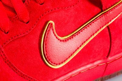 Nike Dunk High Premium Sb Red Swoosh
