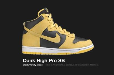 Nike Dunk Hi Sb True School Yellow Black 2005 1