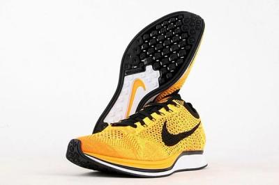Nike Flyknit Racer Yellow Black 2