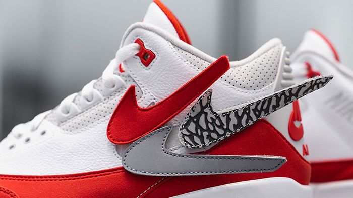 The Air Jordan 3 Tinker 'University Red' Will Have Interchangeable Swoosh  Logos - The Source