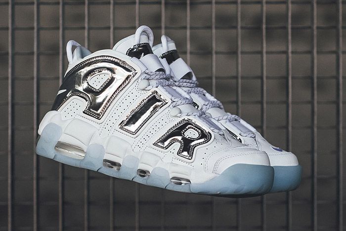 Air More Uptempo Sitting on Chrome - Sneaker Freaker