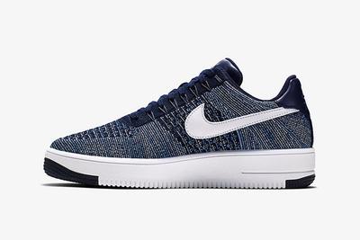 Nike Air Force 1 Flyknit Navy White 5