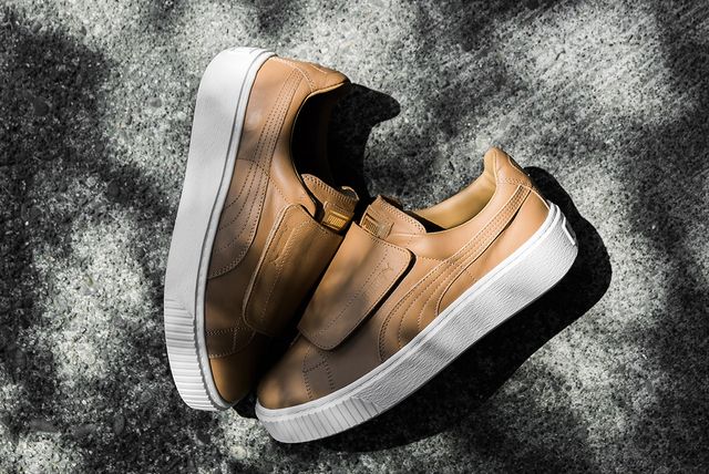 puma basket platform strap