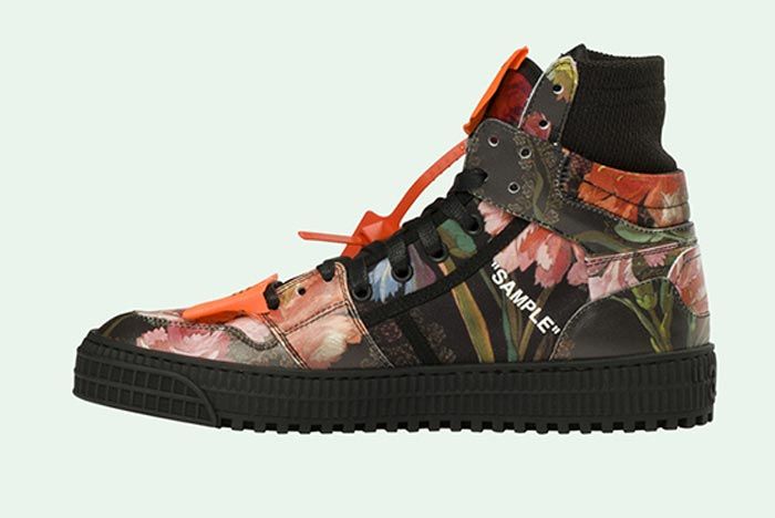 off white floral sneakers