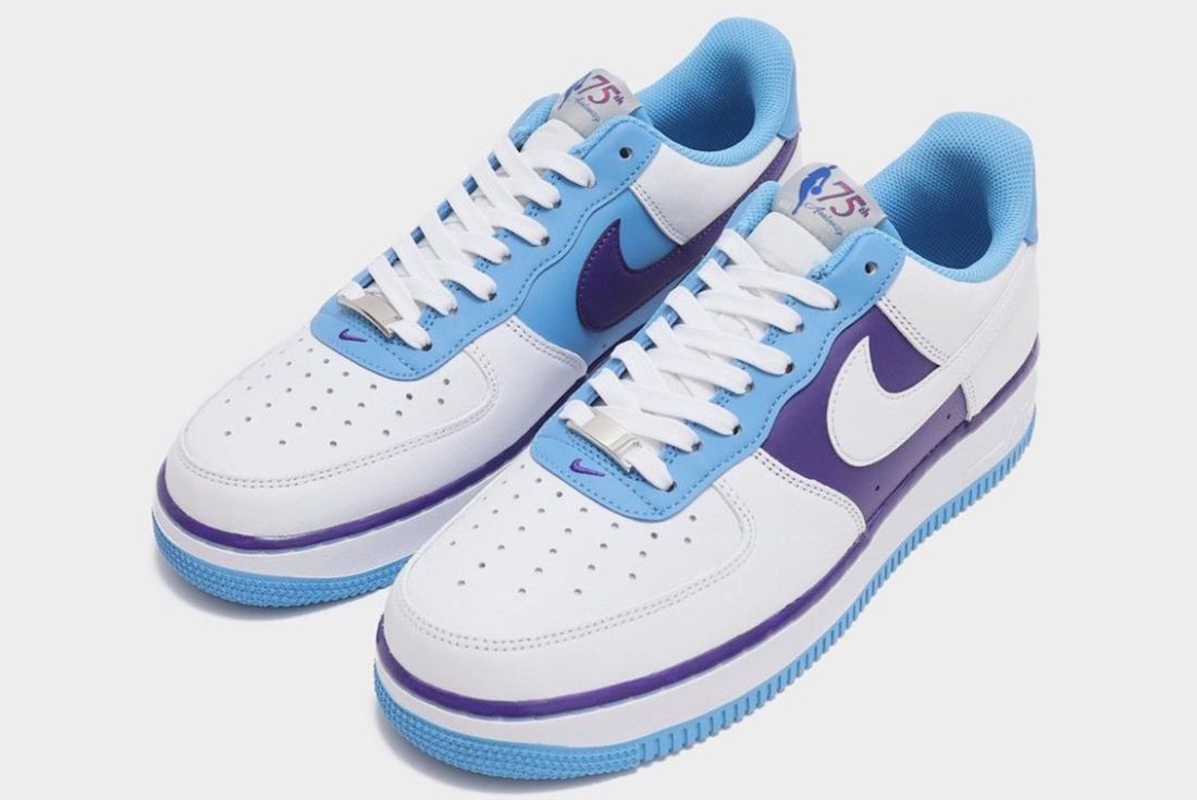 blue low top air force ones