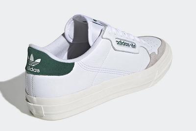 Adidas Continental Vulc White Green Heel