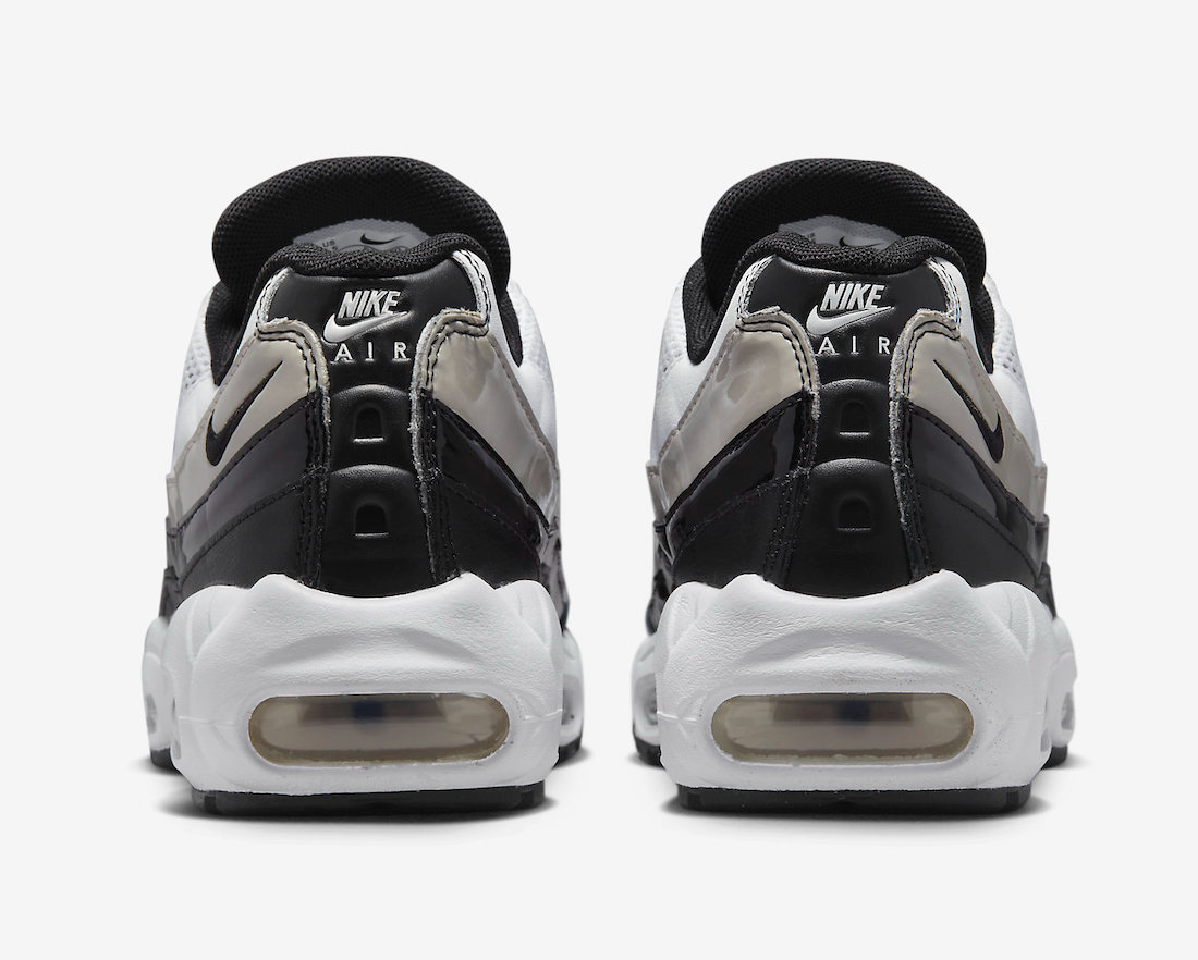 Nike Air Max 95 White Grey Black Patent Leather DR2550-100