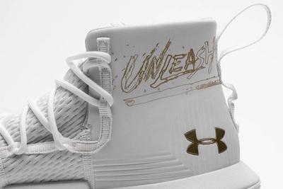 Under Armour Curry 3Zer0 2 White Gold Medial Heel