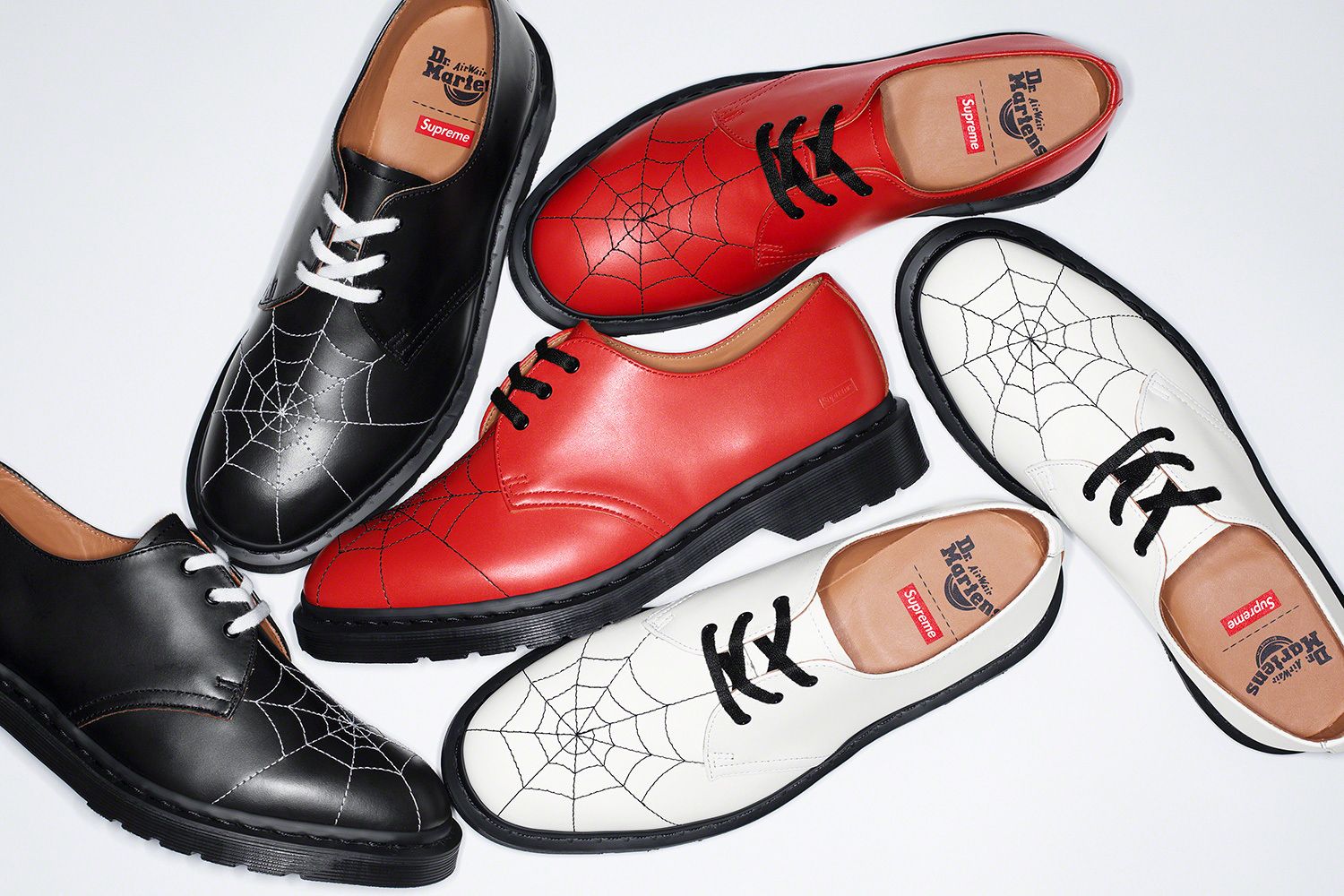 Supreme Dr Martens Spider web 3-Eye Shoe | labiela.com