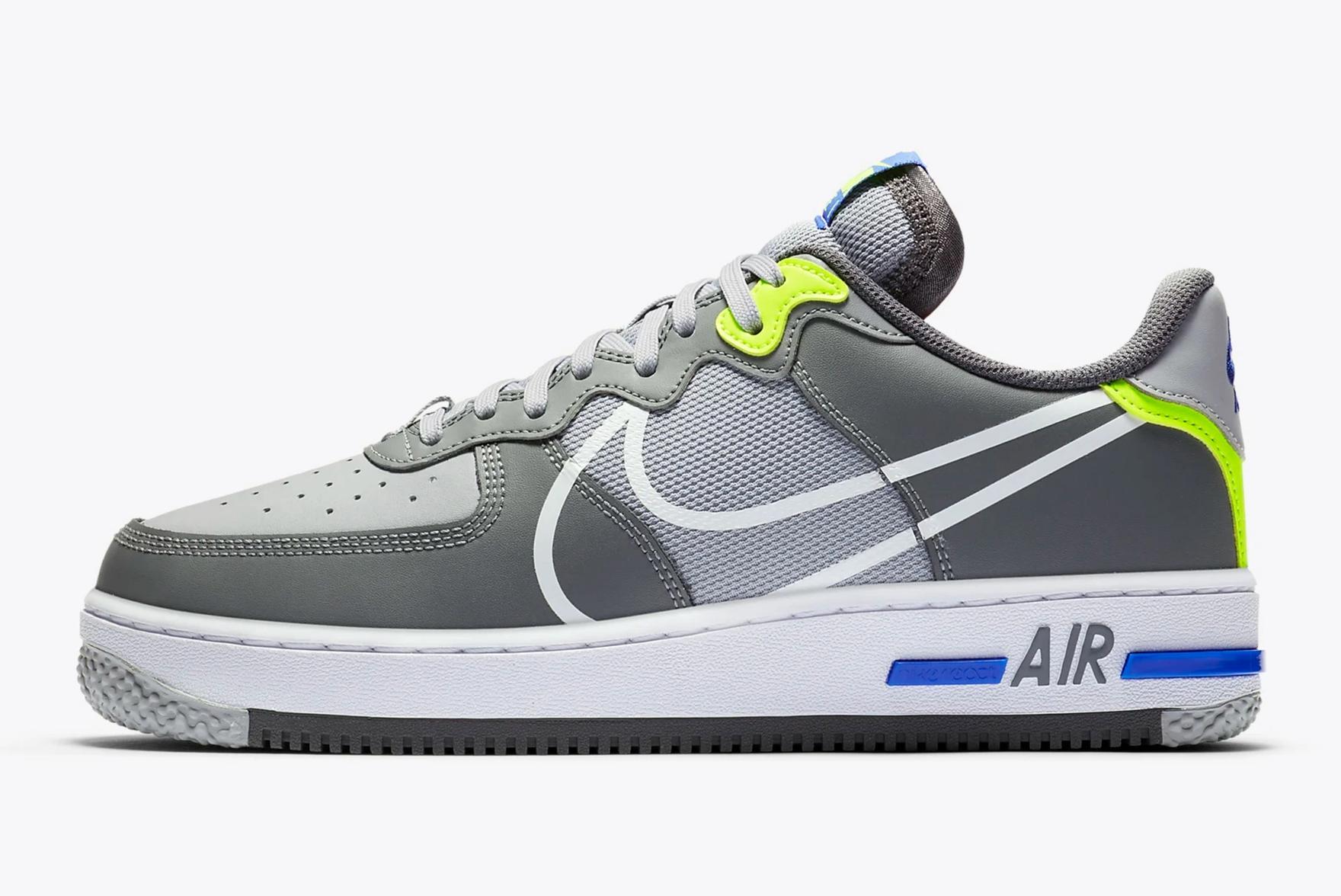 Nike Air Force 1 React 'Wolf Grey'