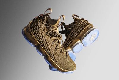 Nike Lebron 15 Gold Custom 1