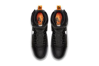 Nike Air Force 1 High Black Grey Orange Cq0449 001 Release Date Top Down