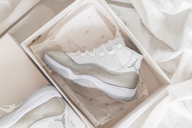 metallic silver 11s