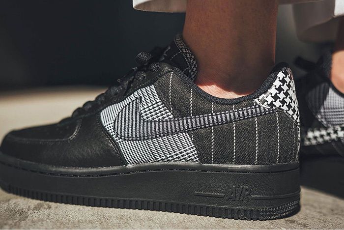 black checkered air force 1