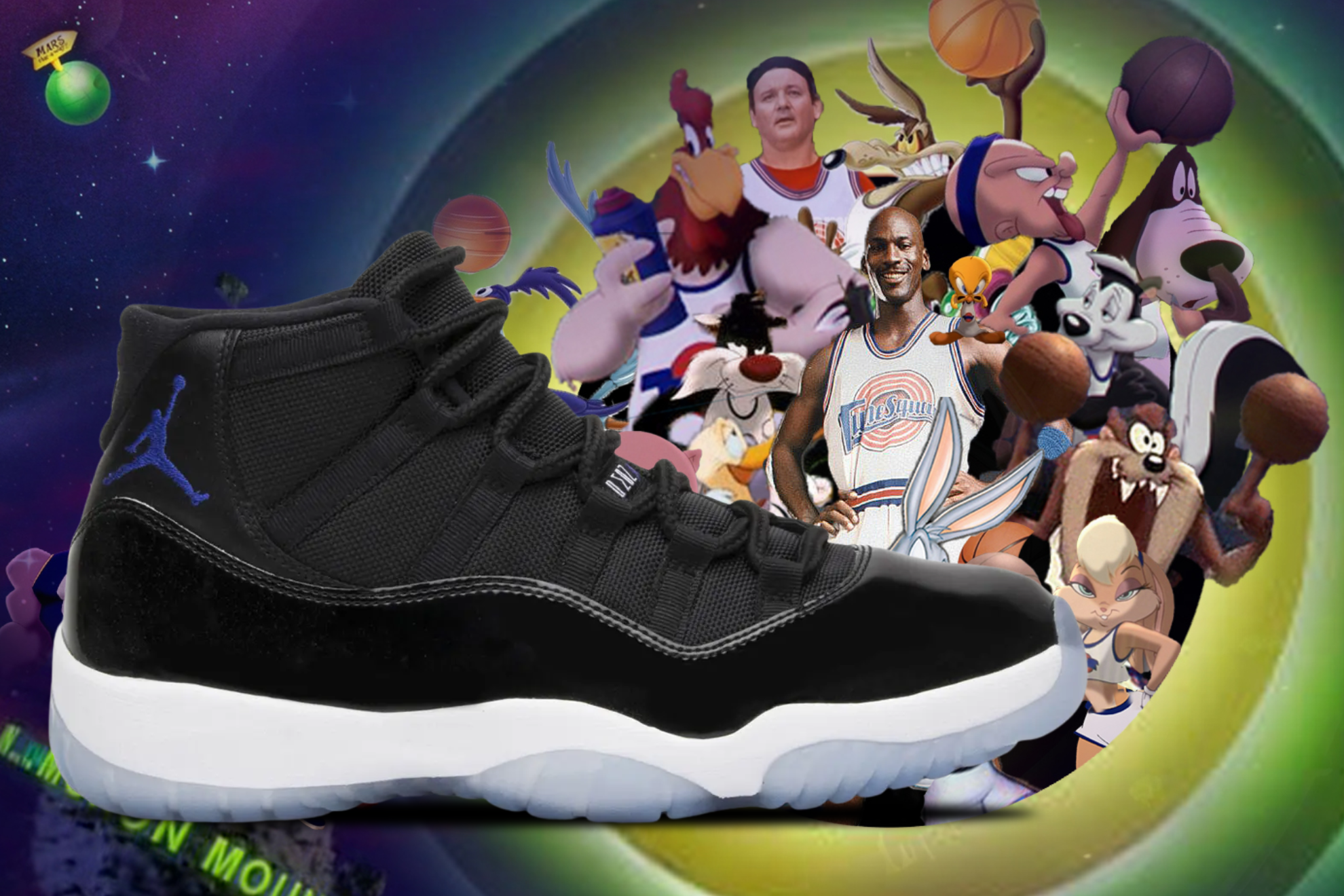 jordan white space jams
