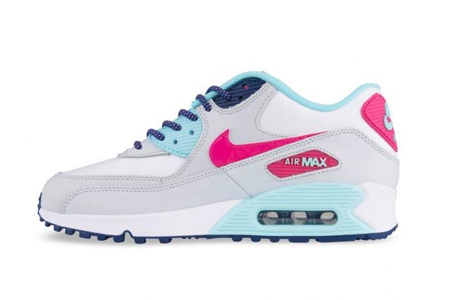 nike air max 90 white pink