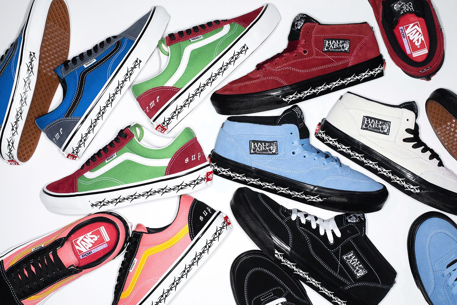 Supreme x Vans Half Cab & Old Skool