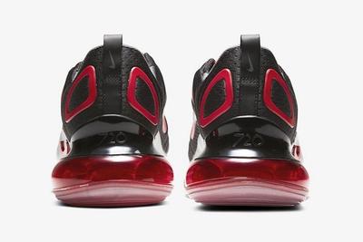 Nike Air Max 720 Black Red Heels