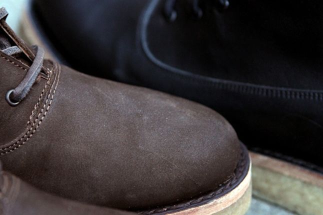 Fieg Caminando Office Boots Brown Toe Detail 1
