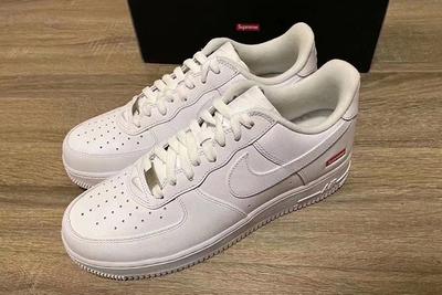 Supreme Nike Air Force 1 White Cu9225 100 Front Angle