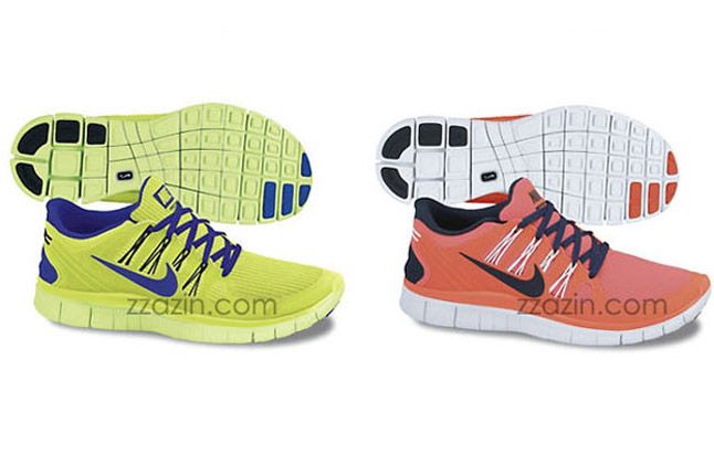 Nike Free Run 4 2013 Orange Volt 1
