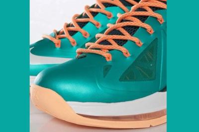Nike Lebron X Dolphins European Release Laces 1