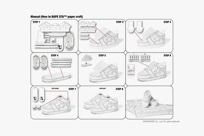 BAPE STA Paper Craft Instructions
