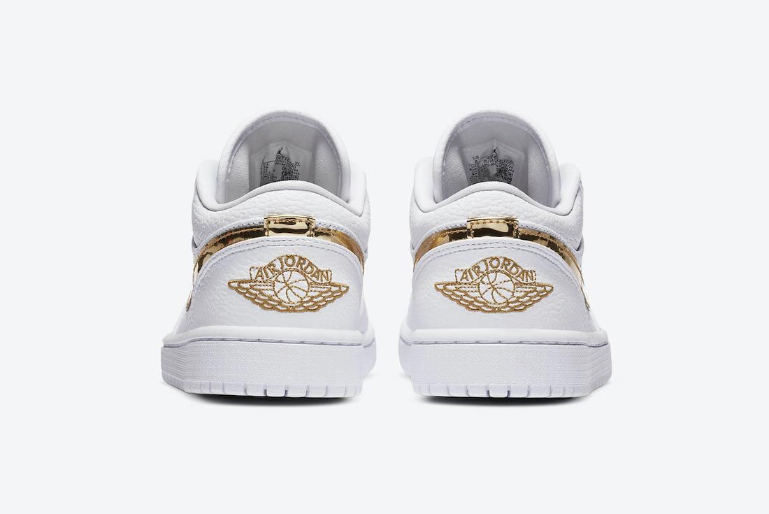 The Air Jordan 1 Low Glistens with Metallic Gold - Sneaker Freaker