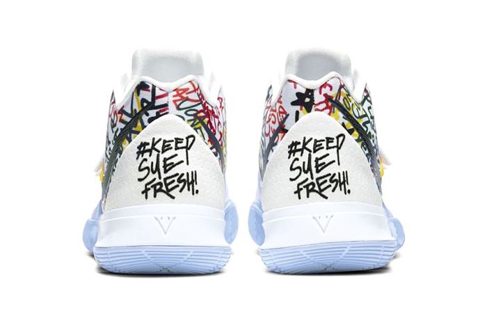 Nike Kyrie 5 Keep Sue Fresh Cw4403 100 Release Date Heel