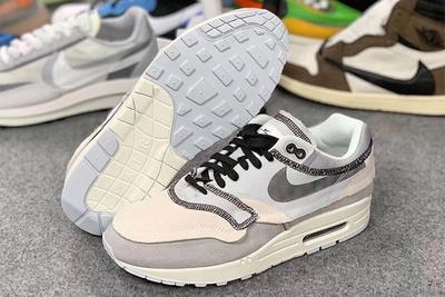 Nike Air Max 1 Inside Out White Black Grey 8 Pair Sole