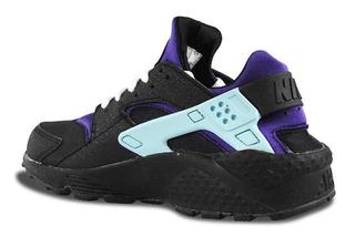 white black and purple huaraches