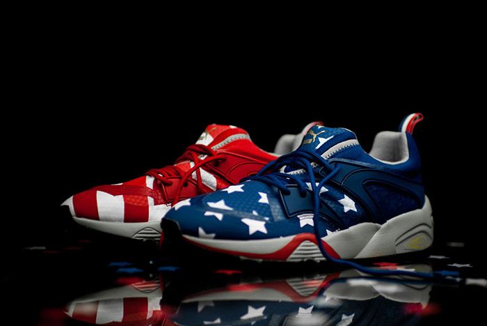 stars and stripes running shoes